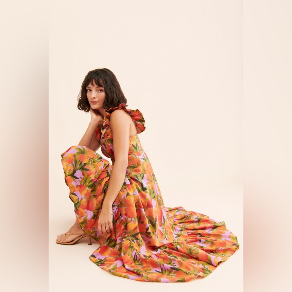 Farm Rio Mango Macaws Maxi Dress - Picture 3 of 4